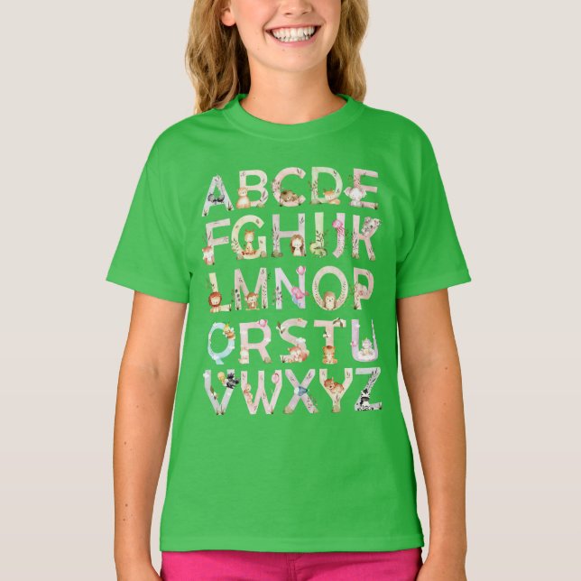 Animal Alphabet  T-Shirt (Front)