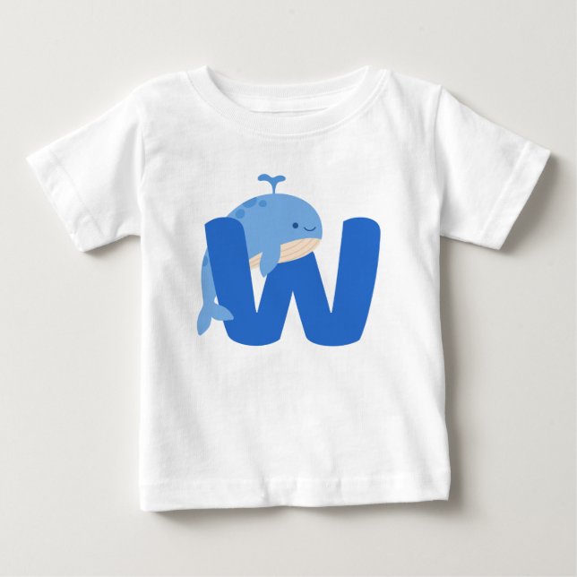 Animal alphabet W Baby T-Shirt (Front)