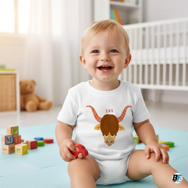 Animal Alphabet Y For Yak Baby T-Shirt (Creator Uploaded)