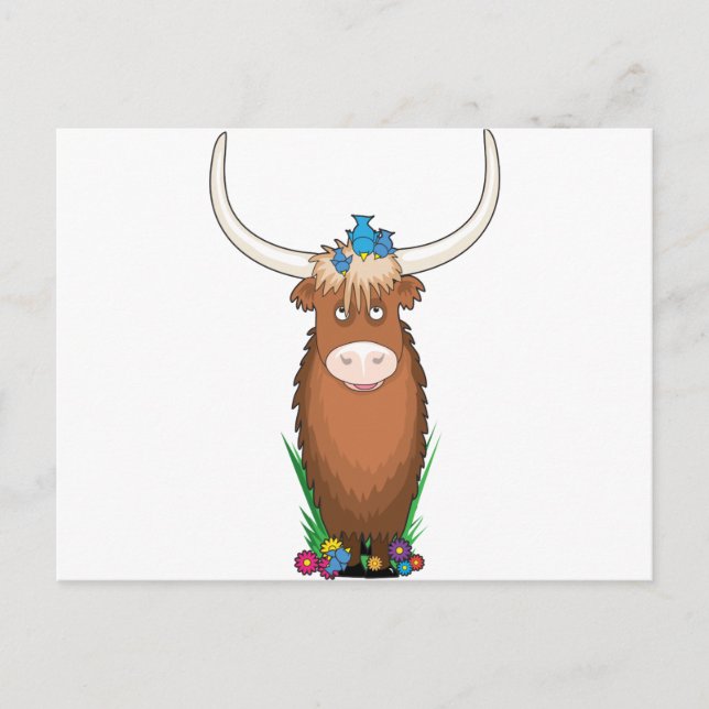 Animal Alphabet Yak Postcard (Front)