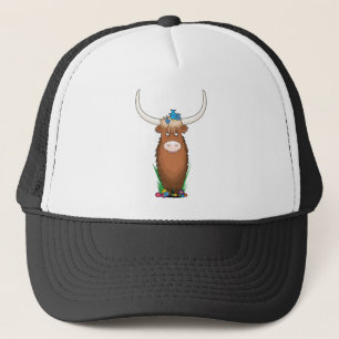 Animal Alphabet Yak Trucker Hat
