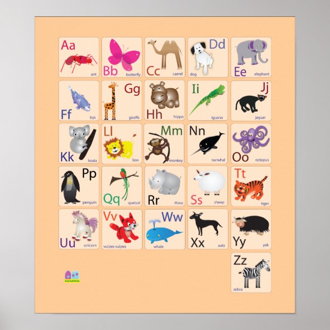 Animal Alphabets Poster (Front)