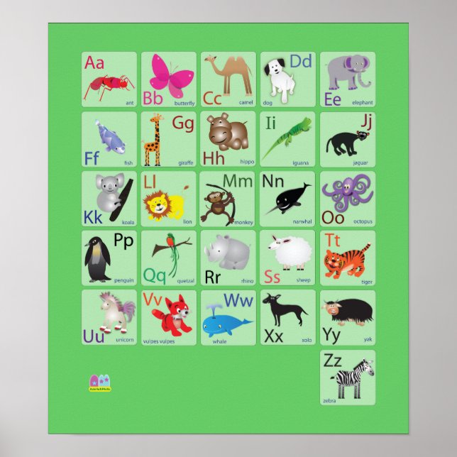 Animal Alphabets Poster (Front)