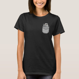 Animal Angry Raccoon In Pocket T-Shirt