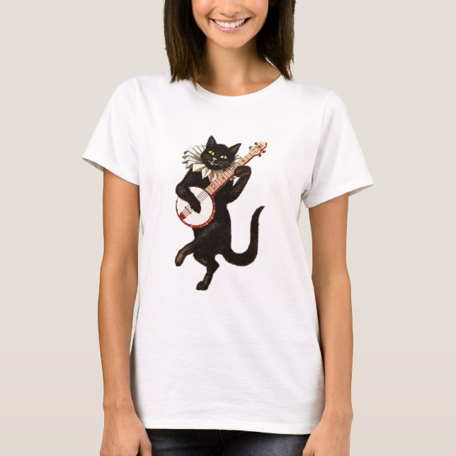 Animal Anthropomorphic Cat Feline T-Shirt (Front)