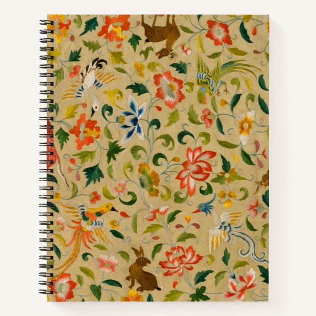 Animal Antique Horse Bird Deer Rabbit Notebook (Front)