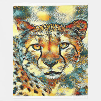 Animal Art Cheetah Gifts Lovers | Cheetah Lovers Fleece Blanket