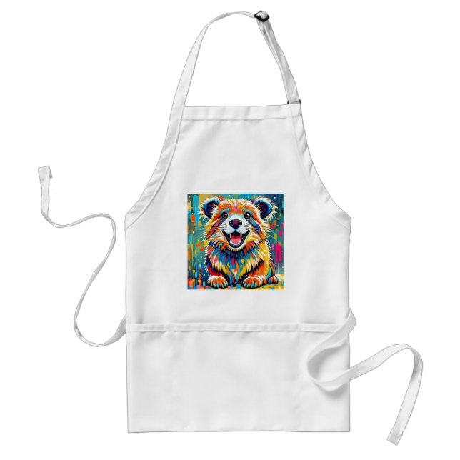 Animal art design featuring bold, dynamic standard apron (Front)