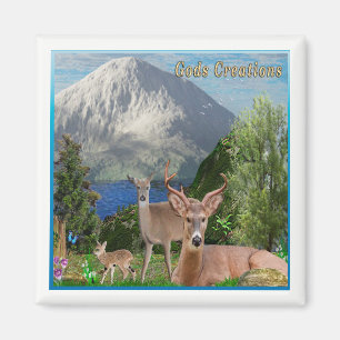 Animal art magnet