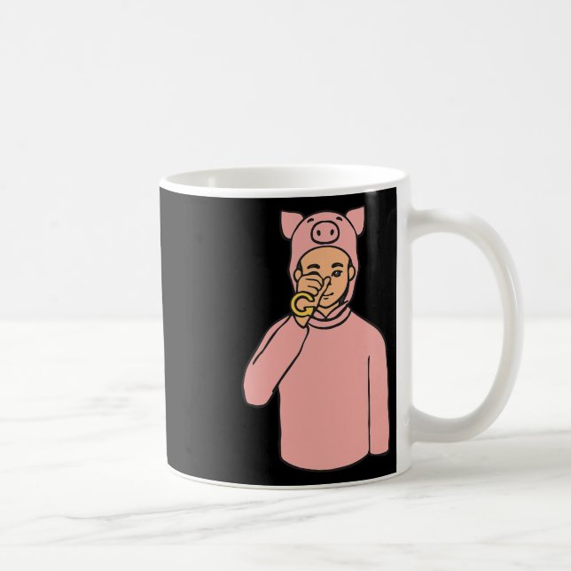 Animal Asl Hand Gesture Deaf Hearing Loss Awarenes Coffee Mug (Right)