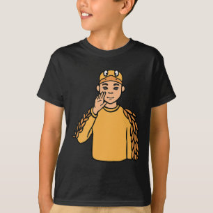 Animal Asl Hand Gesture Deaf Hearing Loss Awarenes T-Shirt