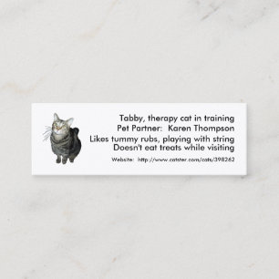 Animal-Assisted Therapy/Activities Card Template
