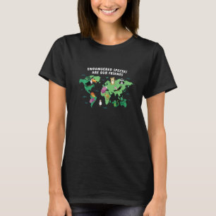 Animal Atlas Endangered Species World Map Children T-Shirt