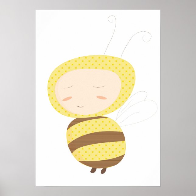 Animal Babies bumble bee print (Front)