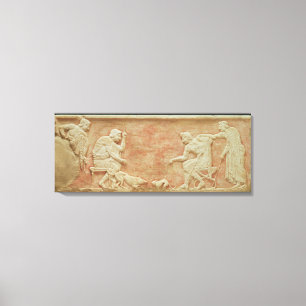 Animal baiting canvas print