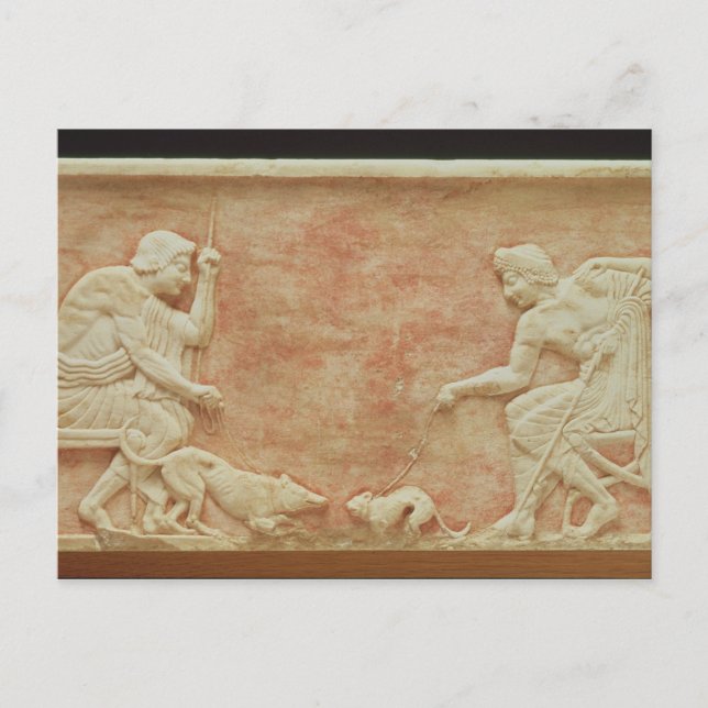 Animal baiting postcard (Front)