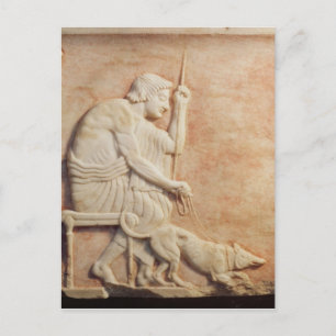 Animal baiting postcard