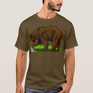 Animal bear biology brown colour mammal T-Shirt