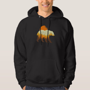 Animal Bear Outdoor Nature Trees Wildlife Full Moo Hoodie