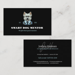Animal Behaviorist Dog Training Business Card