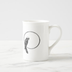 animal-bird-circle-frame-loop bone china mug