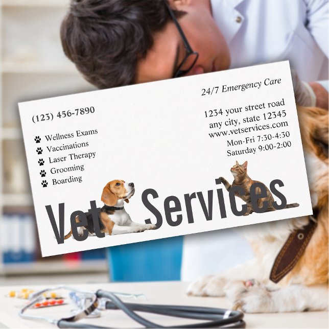 Animal Care Clinic Business Card (Creator Uploaded)