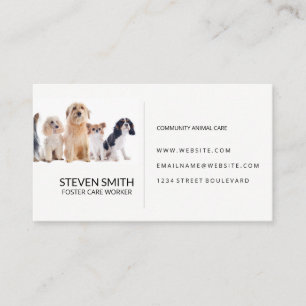 Animal Care Doggies Health Care Business Card