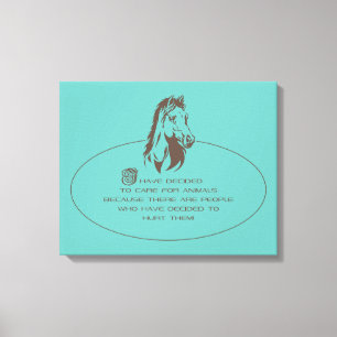Animal Care Logo - Wrapped Canvas