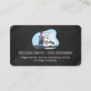 Animal Care Services Dog Groomer Business Card