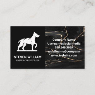 Animal Care Shelter Dog Logo Business Card