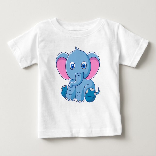 Animal cartoon illustration baby T-Shirt (Front)