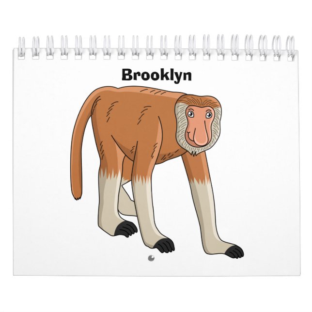 Animal cartoon illustration calendar (Cover)