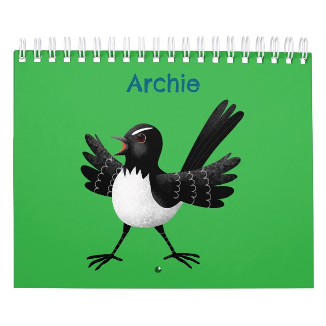 Animal cartoon illustration calendar (Cover)
