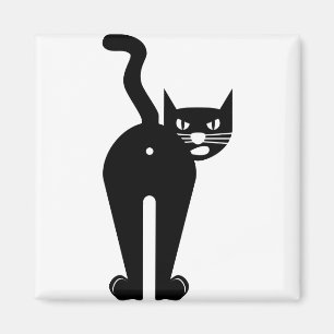 Animal Cat Mammal Silhouette Magnet
