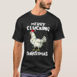 Animal Chicken Santa Lights Christmas Pajama Merry T-Shirt<br><div class="desc">Animal Chicken Santa Lights Christmas Pajama Merry Clucking</div>