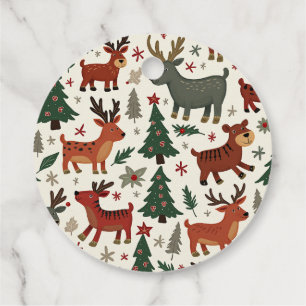 Animal Chirstmas Gift Tag