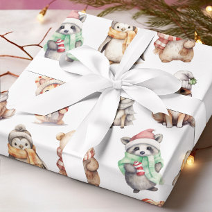Animal Christmas Holiday Wrapping Paper