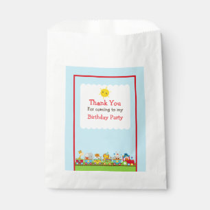 Animal Circus Train Favour Bags