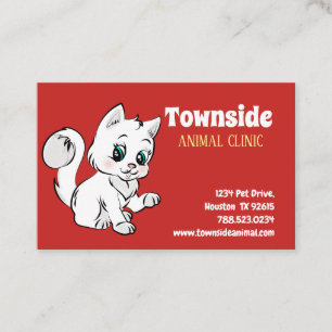 Animal Clinic 2 European Size Business Card