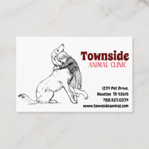Animal Clinic 3 European Size Business Card