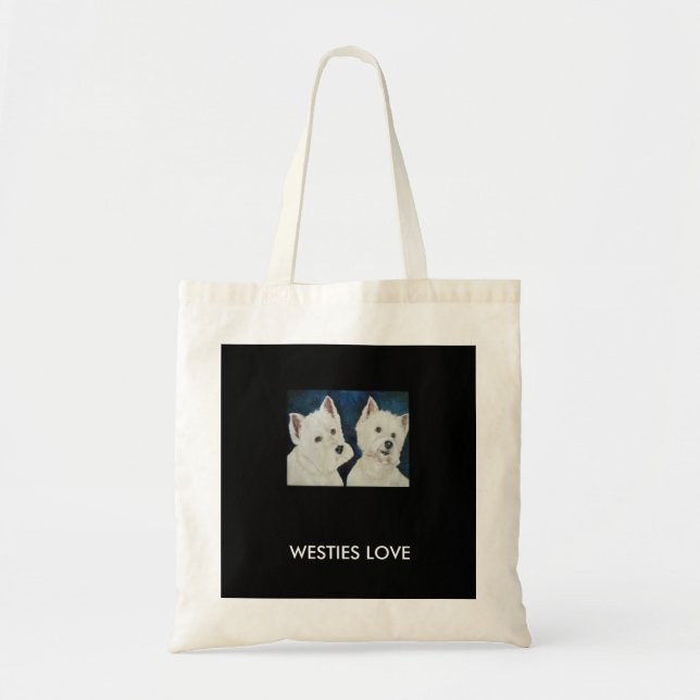 Animal Collection - Eco Reusable Bag Westies (Front)