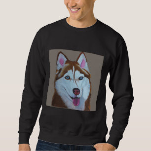 Animal Collection Red Siberian Husky Sweatshirt