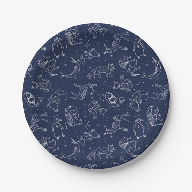 Animal Constellations Paper Plate (Front)