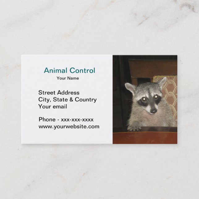 Animal Control Business Card (Front)