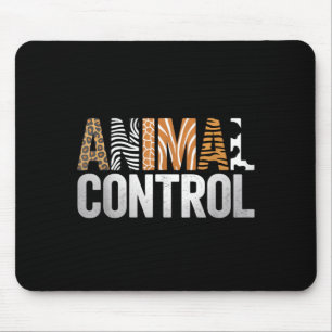 Animal Control Funny Zoo Matching Halloween Mouse Pad