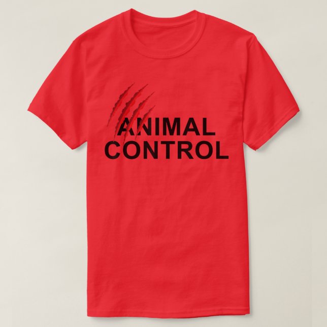 Animal Control Halloween Costume Tee  (Design Front)