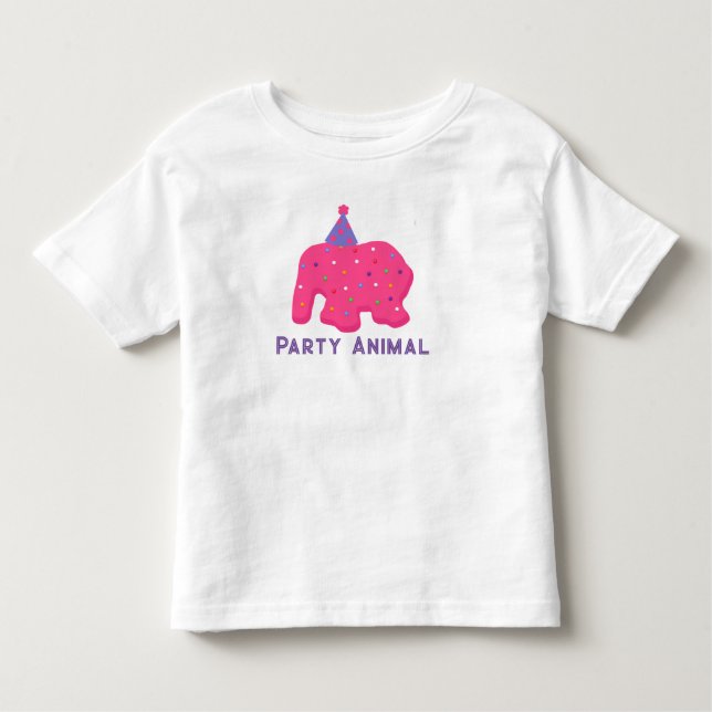 Animal Cookie Birthday Party Toddler T-Shirt (Front)