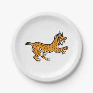 Animal- Cool Iberian LYNX - Wildlife - Party Paper Plate