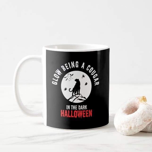 Animal cougar coffee mug (With Donut)