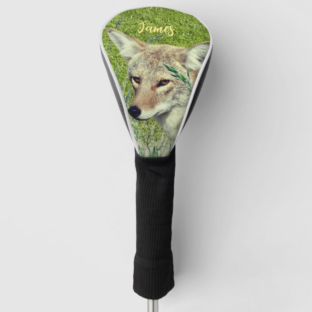 Animal Coyote Driver Golf Head Cover (Front)